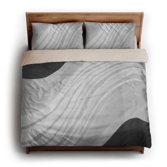 Elowin Greyscale king - microfiber - Natural Backing