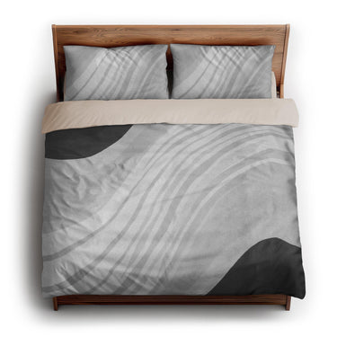 Elowin Greyscale king - microfiber - Natural Backing