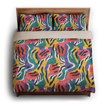 Lorenza Multicolor king - microfiber - Natural Backing