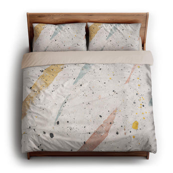 Stephanie Ivory Polychrome king - microfiber - Natural Backing