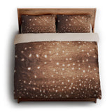 Deer Hide Print king - microfiber - Natural Backing