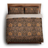 Agnes Umber Brown king - microfiber - Natural Backing