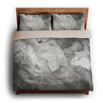 Zephyr Watercolor Inkwell king - microfiber - Natural Backing