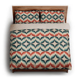 Jasper Blue & Red king - microfiber - Natural Backing