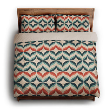 Jasper Blue & Red king - microfiber - Natural Backing
