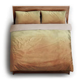 Kieran Watercolor Goldenrod Ombre king - microfiber - Natural Backing