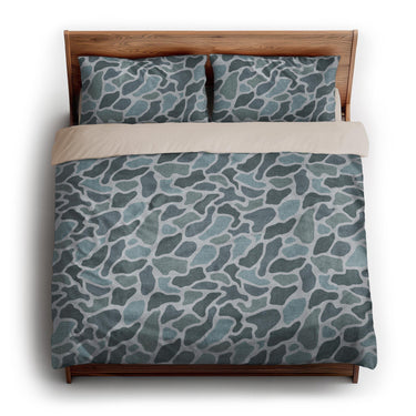 Duck Camo Blue king - microfiber - Natural Backing