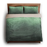 Kieran Watercolor Green Ombre king - microfiber - Natural Backing