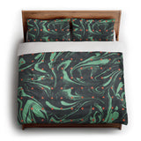 Acid Burn Teal & Orange king - cotton - White Backing