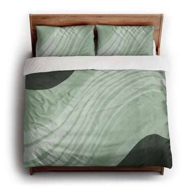 Elowin Green king - cotton - White Backing