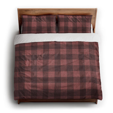 Buffalo Plaid Deep Red king - cotton - White Backing