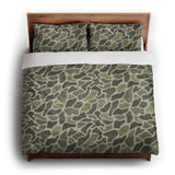 Duck Camo Green king - cotton - White Backing