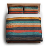 Brush Stripes Multicolor king - cotton - White Backing