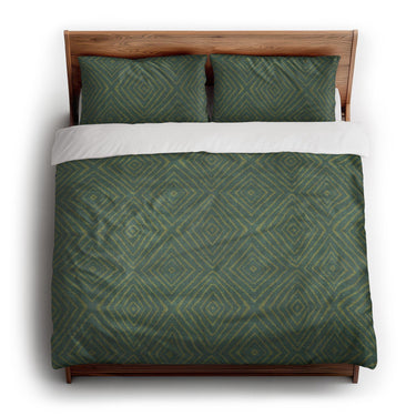 Terlingua Jade & Pyrite king - cotton - White Backing