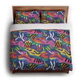 Giulia Multicolor king - cotton - White Backing