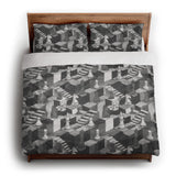 Harmon Surreal Chess BW king - cotton - White Backing