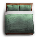 Kieran Watercolor Green Ombre king - cotton - White Backing