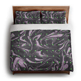 Acid Burn Purple & Green king - cotton - White Backing