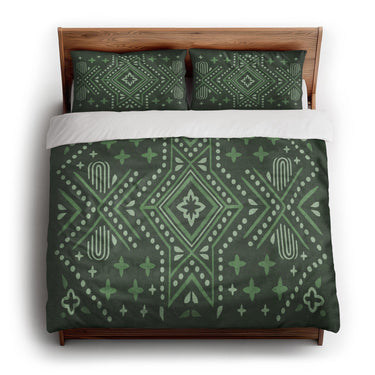 Durand Forest Green king - cotton - White Backing