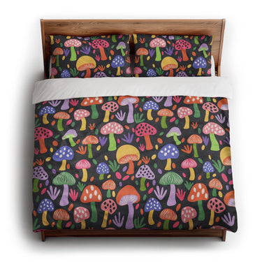 Luminescent Shroomies king - cotton - White Backing