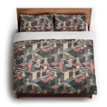 Harmon Surreal Chess king - cotton - White Backing