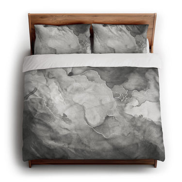 Zephyr Watercolor Inkwell king - cotton - White Backing