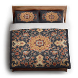 Baldwin Navy & Red king - cotton - White Backing