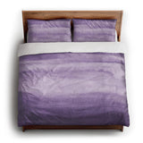 Jacinda Watercolor Purple Ombre king - cotton - White Backing