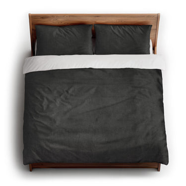 Keanu Watercolor Charcoal Ombre king - cotton - White Backing