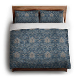 Agnes Denim Blue king - cotton - White Backing
