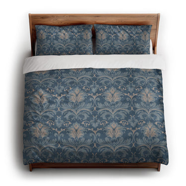 Agnes Denim Blue king - cotton - White Backing