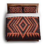 Reyno Orange & Maroon king - cotton - White Backing