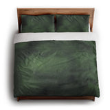 Andromeda Watercolor Navy & Kelly Green king - cotton - White Backing
