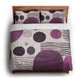 Charl Violet king - cotton - White Backing