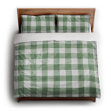 Buffalo Plaid Kelly Green king - cotton - White Backing