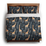 Safari Giraffes king - cotton - White Backing