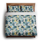 Aeolus Blue Green king - cotton - White Backing