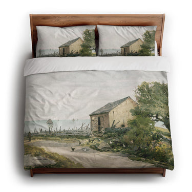 Road to the Shore by William Newton king - cotton - White Backing