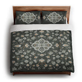 Fenwick Green & Orange king - cotton - White Backing