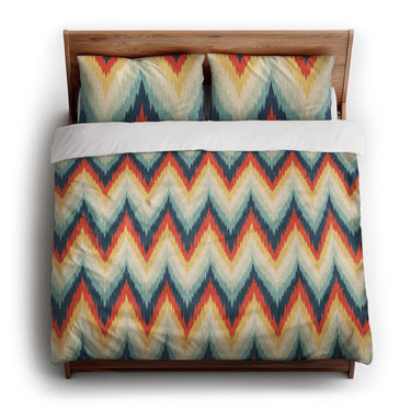 Firekaat Blue & Orange king - cotton - White Backing