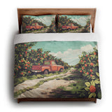 Orange Grove king - cotton - White Backing