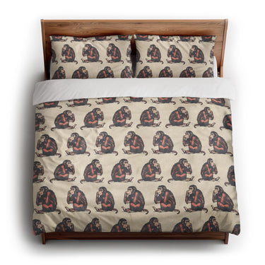 Thinking Chimps king - cotton - White Backing