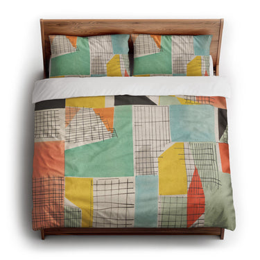 Djuna Ivory Multicolor king - cotton - White Backing