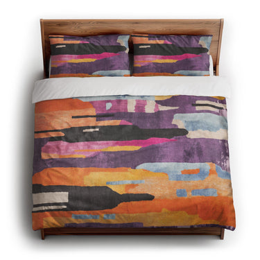 Raheem Orange & Purple king - cotton - White Backing