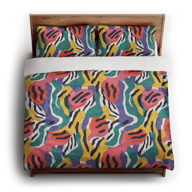 Lorenza Multicolor king - cotton - White Backing