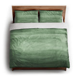 Jacinda Watercolor Green Ombre king - cotton - White Backing