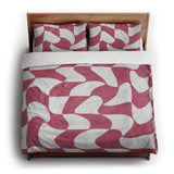 Twyla Checkered Fuchsia king - cotton - White Backing