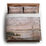 Calm Shores king - cotton - White Backing