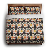 Tribal Birds Ivory king - cotton - White Backing