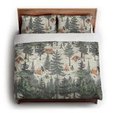 Campsite king - cotton - White Backing